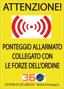 ponteggio allarmato